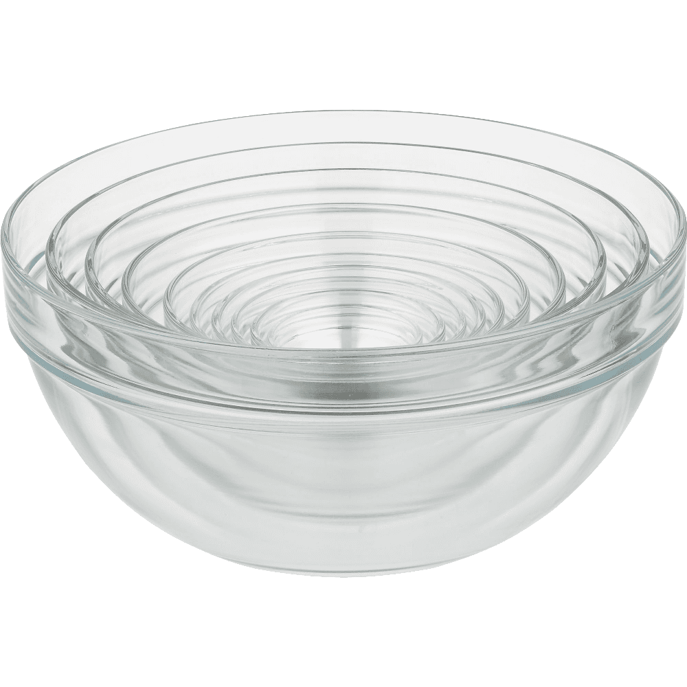 10 Piece 2.25 10.25 Inches Glass Nesting Bowl Set