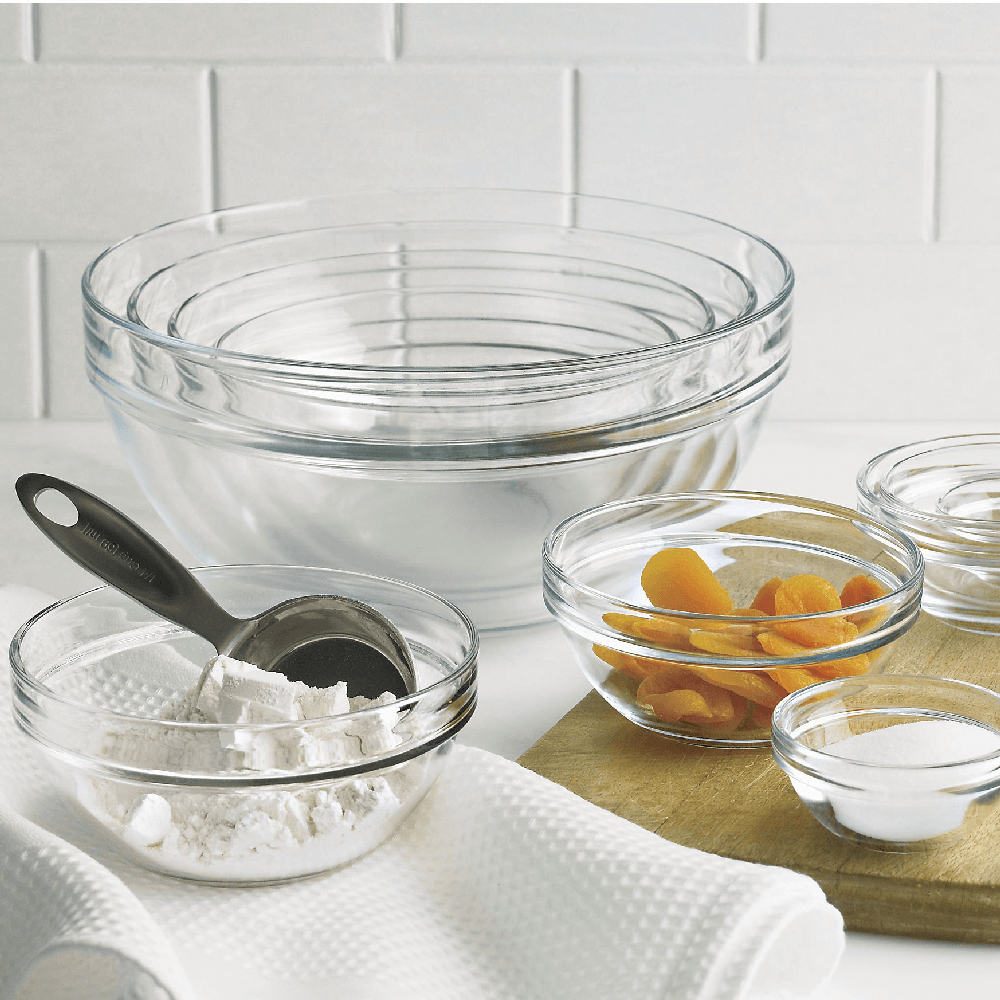 10 Piece 2.25 10.25 Inches Glass Nesting Bowl Set